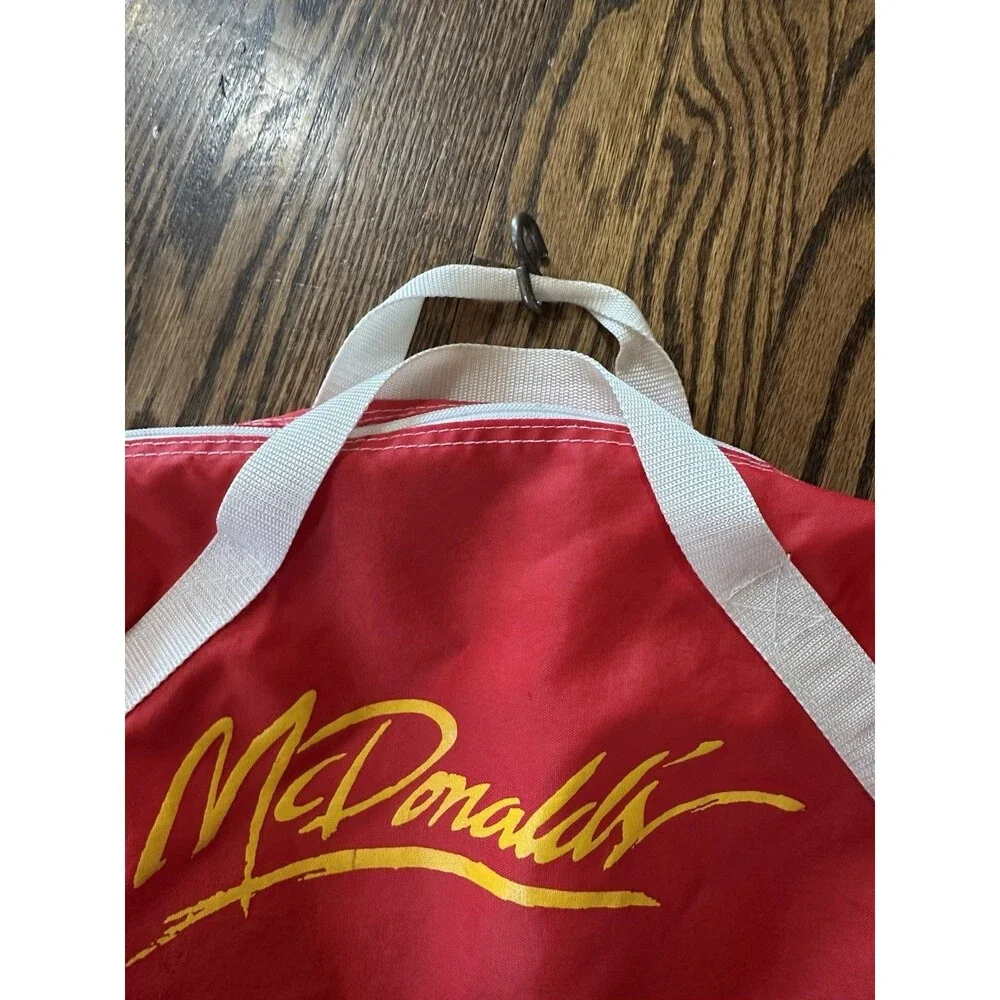 Vintage‎ McDonalds Nylon Duffel Roll Bag Rare Red Functional No Shoulder Strap